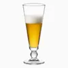 355ml footed pilsner beer glass with decorative ball stem