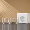 Wholesale clear double wall glass coffee mug available in three sizes for cafes restaurants and retailers