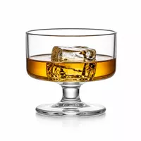 180ml mini coupe cocktail glass with wide bowl and compact short stem