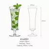Tall mojito cocktail glass for serving iced cocktails with mint and fresh garnishes