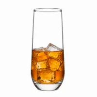 295ml slim highball drinking glass with heavy clear base