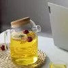 Stylish modern glass lemonade pitcher for home kitchens, cafés, and restaurants