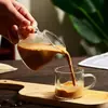 Jiateng transparent glass creamer pitcher for milk cream coffee and tea service