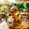 Decorative crystal duck liquor decanter designed for whiskey, bourbon, and cognac