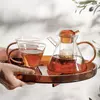 Glass Teapot Set with Infuser and Tea Cups for Loose Leaf Tea Brewing