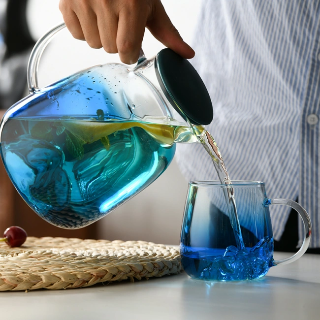  jiateng glass pitcher and cup gift set for home bar