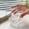 High-quality Jiateng glass with mountain-shaped interior, ideal for whiskey, beer, or cocktails, elegant and functional design