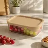 Borosilicate glass food storage containers with polypropylene lids and silicone seals suitable for kitchenware retailers wholesalers and household storage collections