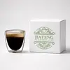 80ml compact double wall espresso coffee glass for cafes restaurants retailers and wholesale glassware buyers