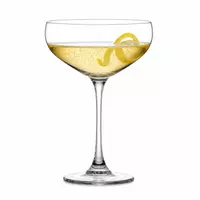 330ml coupe cocktail glass with wide rounded bowl and elegant stem