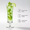12.5 oz tall cocktail glass with 220mm height and 79mm diameter