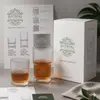 Wholesale ribbed stackable drinking glass set for beverage and hospitality service