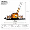 Four whiskey glasses featuring decorative golf ball elements for sports themed serving