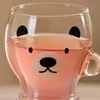 Custom cartoon animal glass cup for wholesale drinkware buyers