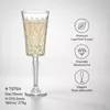 Decorative champagne flute for weddings celebrations and formal table settings