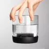 Food-grade glass coffee storage jar with vacuum airtight lid for beans, tea, and dry ingredients