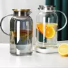 Contemporary glass drink jug for fruit-infused water, cold beverages, cafés, and hotels