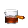 iateng glass coffee measuring pitcher for milk espresso syrup and beverage serving