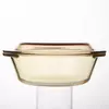Durable Glass Cookware Set with Lids for Cooking and Table Serving