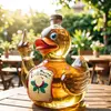 Artistic duck-shaped glass whiskey decanter with premium crystal craftsmanship