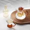 Heat Resistant Glass Tea Set with Transparent Teapot and Matching Cups