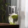 Jiateng transparent glass teapot with long spout for loose leaf tea brewing