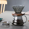 Jiateng glass pour-over coffee maker with filter and carafe, perfect for making coffee, modern design for home or office