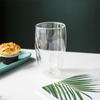 High-quality Jiateng double-wall glass cup, keeps drinks hot or cold longer, ideal for coffee, tea, or iced beverages
