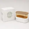 Product specification views of 1090ml PP PET oval food storage container measuring 22.4 by 11.2 by 7.6cm