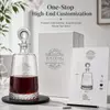 Custom red wine decanter for private label hospitality retail and wholesale glassware collections