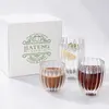 Wholesale ribbed drinking glass available in three capacities for cafes restaurants and retailers