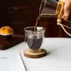 Wholesale double wall coffee glass for cafes retailers and distributors