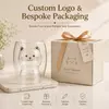Jiateng cute double wall glass with creative animal shaped inner chamber