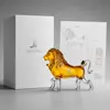 Decorative lion whiskey bottle for spirits gifts retail displays and barware collections