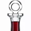 clear glass red wine decanter with 164mm wide round base for elegant wine serving
