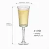 T0707 180ml champagne flute with vertical ribbed bowl and decorative stem