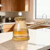 Stylish Glass Coffee Pot with Wooden Base for Coffee Gift and Wholesale