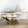 Large Glass Stew Pot with Lid for Home Kitchen and Restaurant Cooking