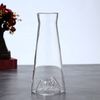 Handmade glass pitcher and tumbler featuring a 3D mountain design at the bottom, ideal for modern kitchen and dining décor