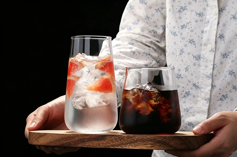 Modern Tapered Glass Tumbler: The Stylish Drinking Glass for Coffee, Juice & Everyday Refreshments