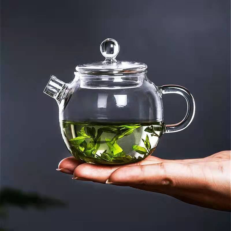 Jiateng high-quality glass tea set with double-wall cups, perfect for enjoying tea or herbal infusions, modern and stylish