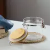 Modern Jiateng reusable glass containers with secure locking lids for pantry and countertop storage