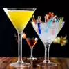 Elegant oversized martini cocktail glass with clear stemware design for bar and restaurant use