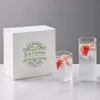 Wholesale transparent square glass tumbler with rounded corners for restaurants cafes and retailers