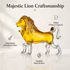 Sculptural lion spirits decanter designed for decorative home bar display