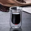 Jiateng modern double wall coffee glass cup for home cafe and restaurant use