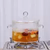 Lead-free borosilicate glass cookware designed for healthy cooking and elegant food presentation