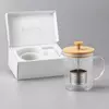Jiateng custom glass tea infuser pitcher with OEM ODM logo printing service
