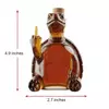 Luxury turtle glass decanter suitable for whiskey, rum, brandy, and collectible barware