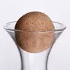 Jiateng wine decanter with natural cork stopper top, designed for easy pouring and keeping your wine fresh.